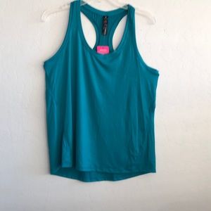 NWT Yogalicious Green  tank top Size L